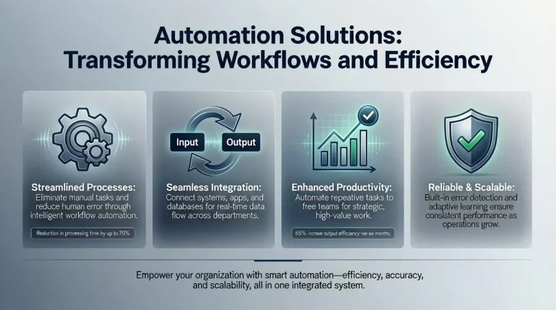 automation solutions transforming workflows and efficiency