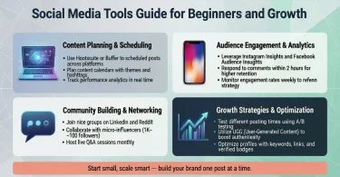 social media tools guide for beginners and growth