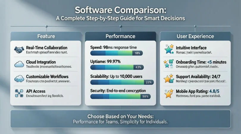 software comparison a complete step-by-step guide for smart decisions